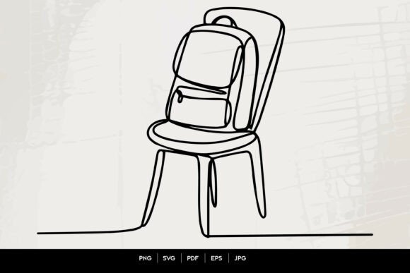 Backpack on Chair – Line Art: A Practical Evaluation