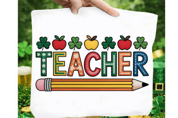 Coquette Teacher St Patrick's Day PNG De