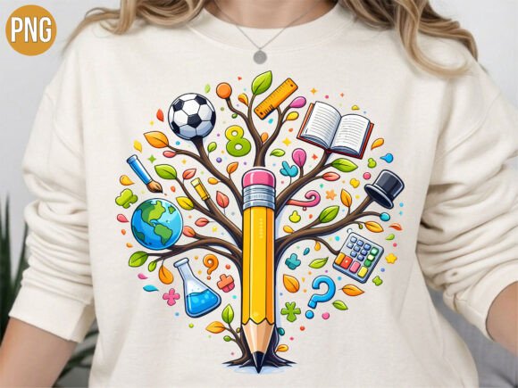 Evaluation of the Education Tree Pencil School Tools PNG for Professional Design